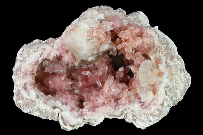 Beautiful, Pink Amethyst Geode Section - Argentina #170191